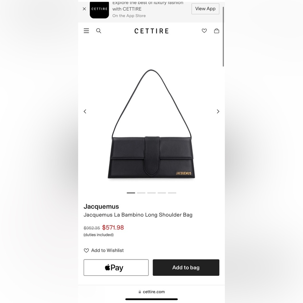 Jacquemus La Bambino Long Shoulder Bag
